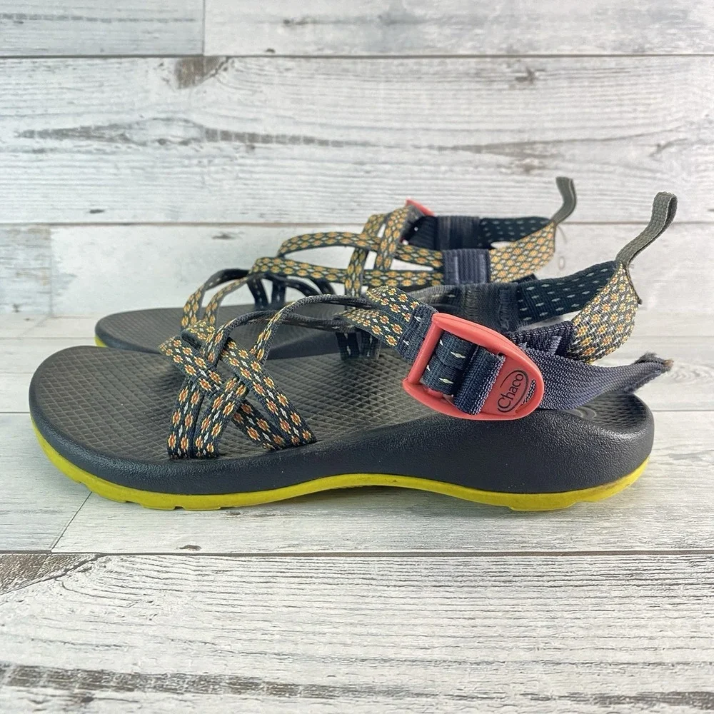 Chaco ZX1 Sandals Kids 5 Multi Crest Citrus Ecotread DoubleStrap Outdoor Hiking